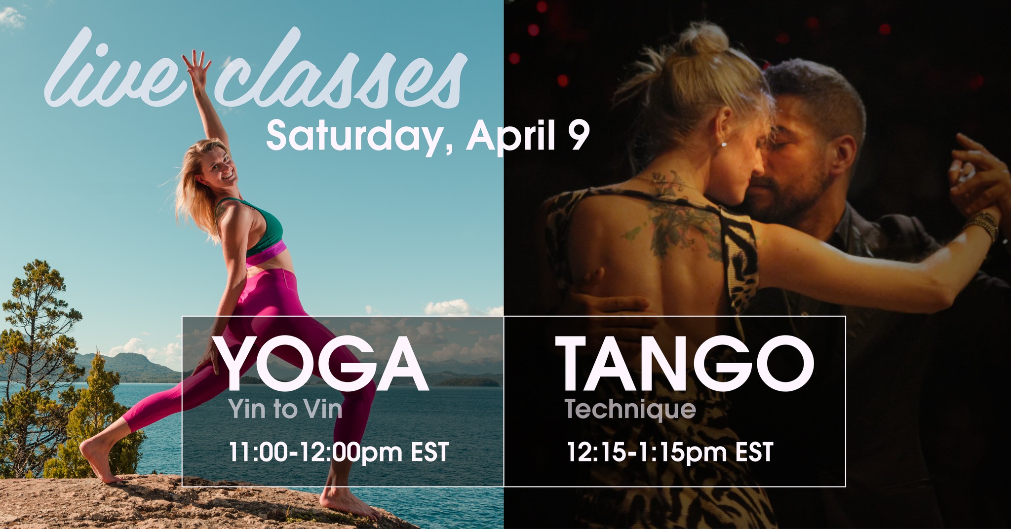Yoga & Tango Technique Live Classes
