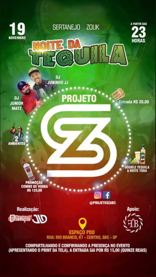 Projeto SZ - NOITE DA Tequila