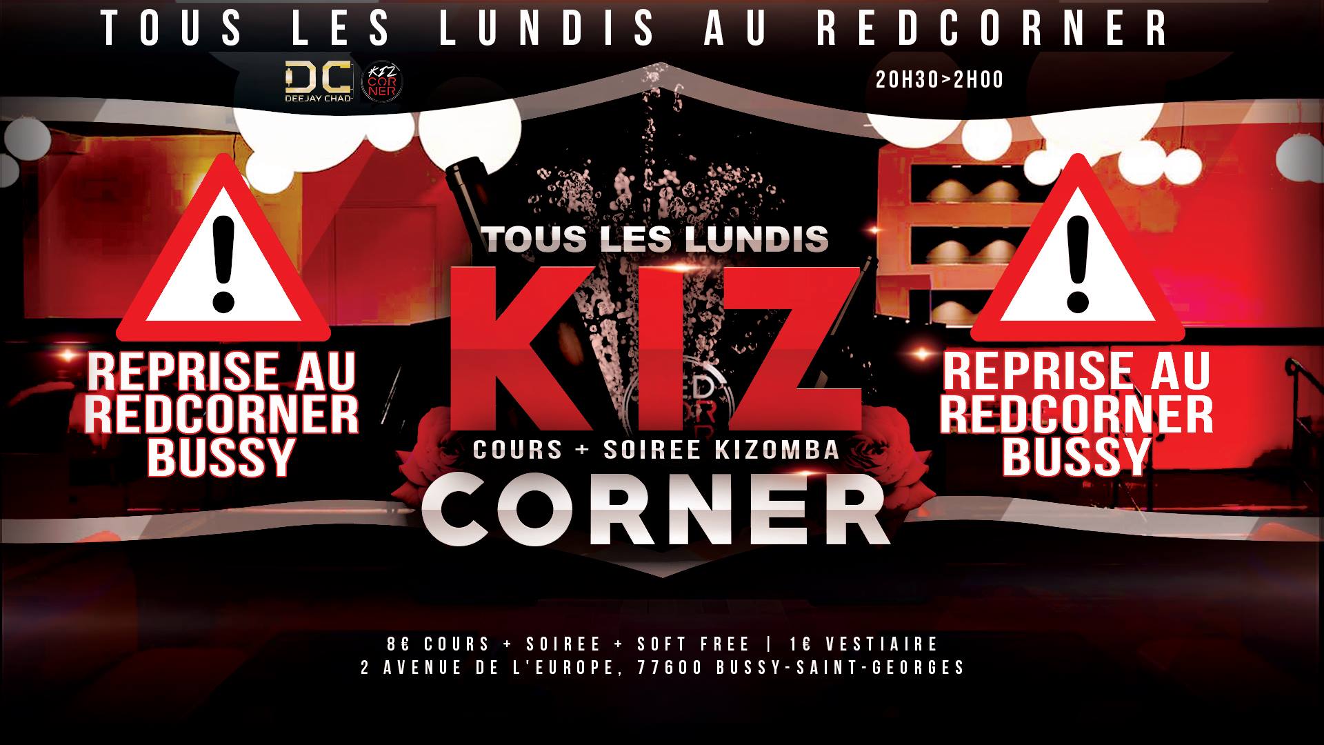 KizCorner Lundi 14 Mai Cours & Soirée Taxis Danseurs