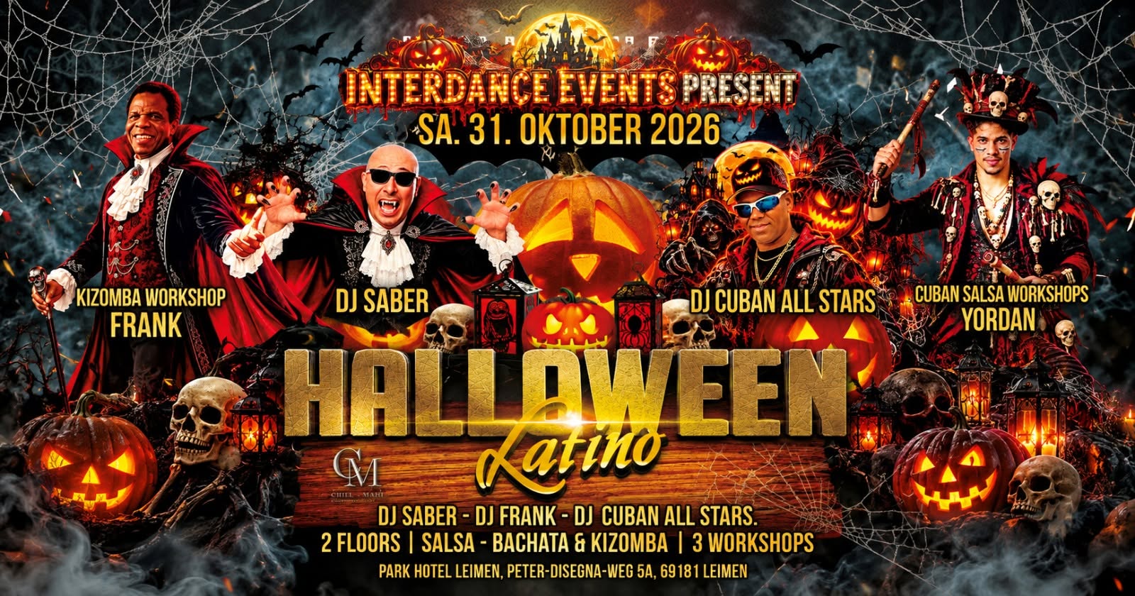 Sa. 31.10.2026 ⭐ HALLOWEEN LATINO ⭐ SBK - 2 FLOORS - 3 DJs - 3 WORKSHOPS