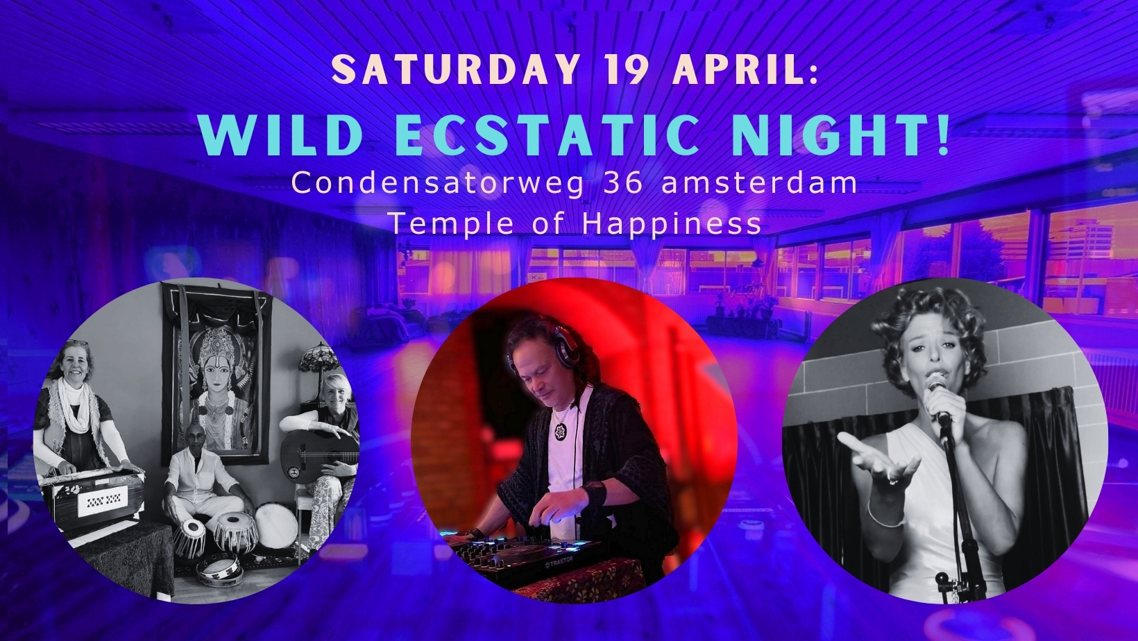 Wild Ecstatic Night Cacao & Concert DJ Audyo DJ Nouvelle