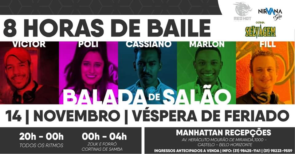✭ Balada de Salão 8 Horas de Baile ✭