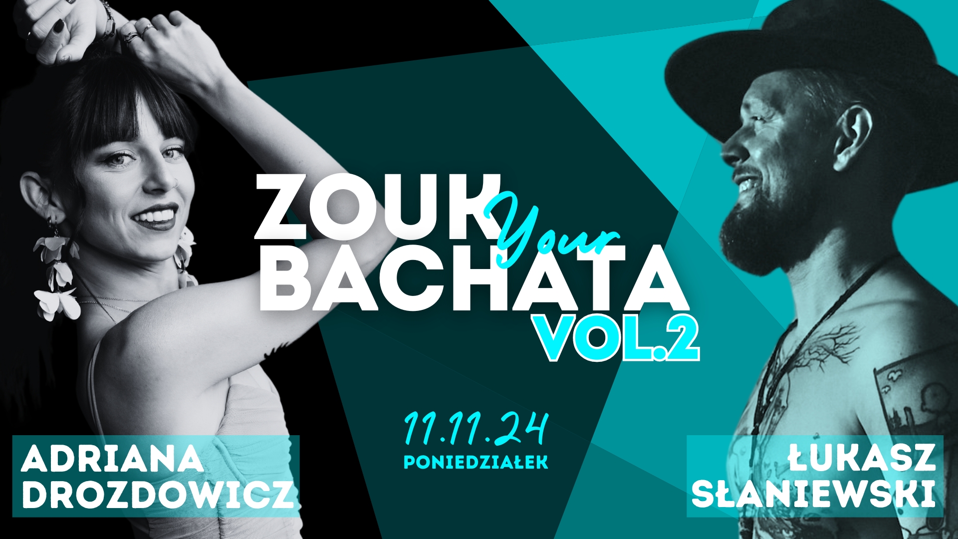 ZOUK your BACHATA vol.2 workshop Warsaw Luke "Słoń" & Adriana