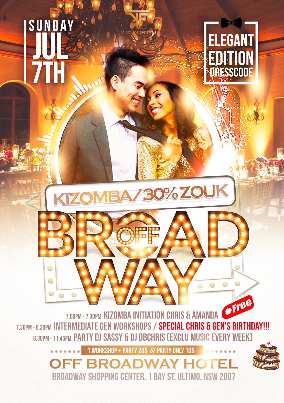 K.O.B - Kizomba Party! Elegant Dress Code - Gen & Chris's Bday!