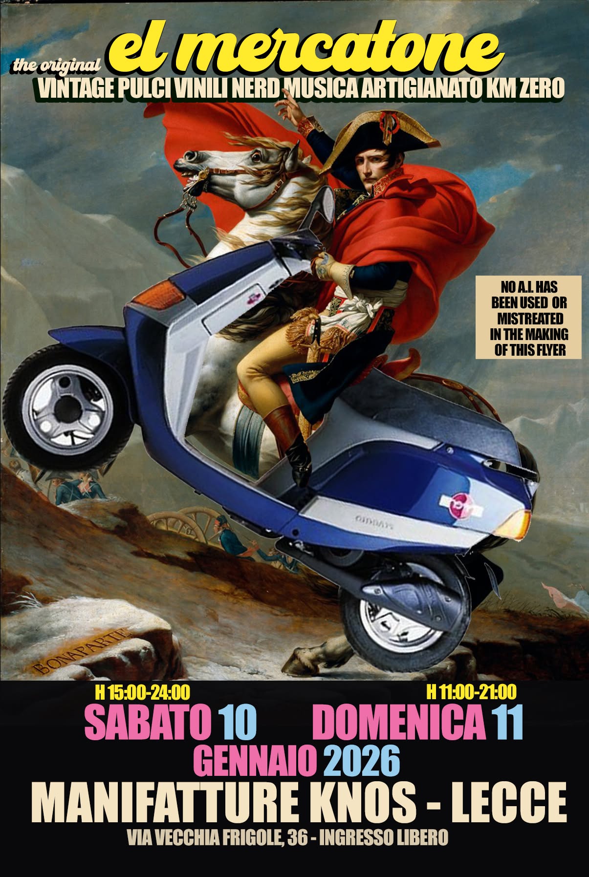 el mercatone sabato 10 e domenica 11 gennaio 2026 - Manifatture Knos Lecce