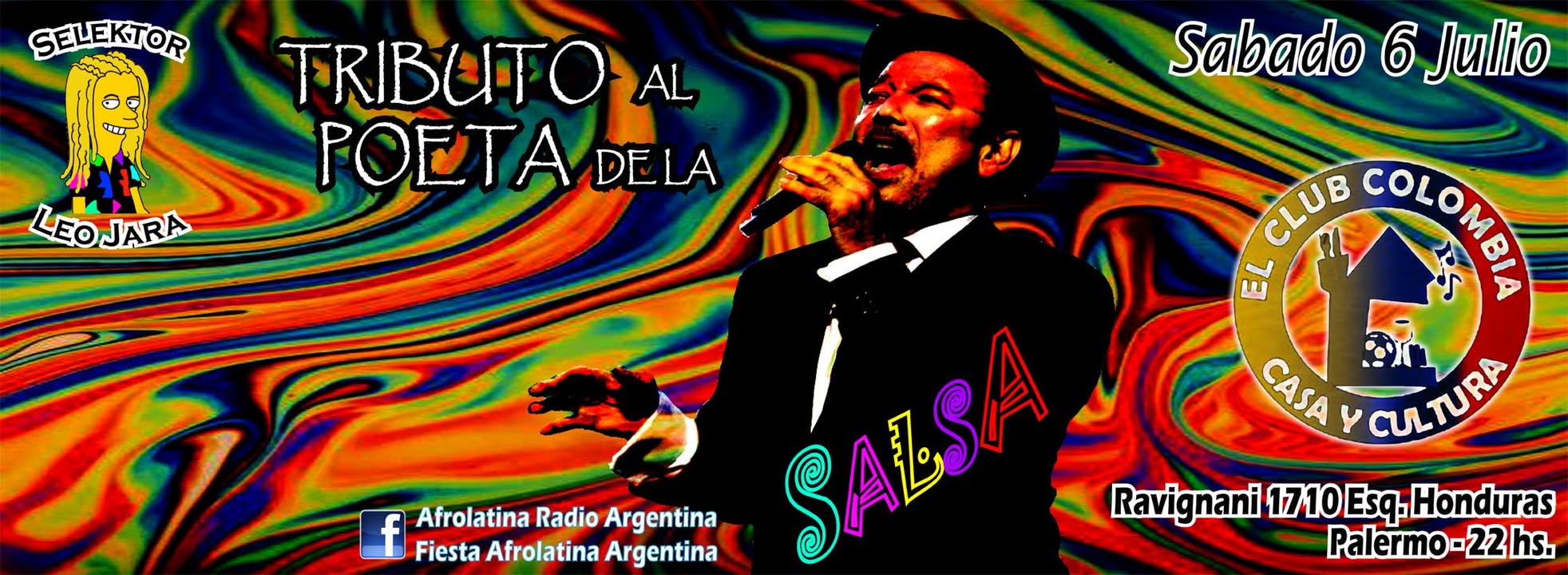 Sab. 6 Julio Tributo a RUBÉN BLADES Con Selektor LEO JARA !!!