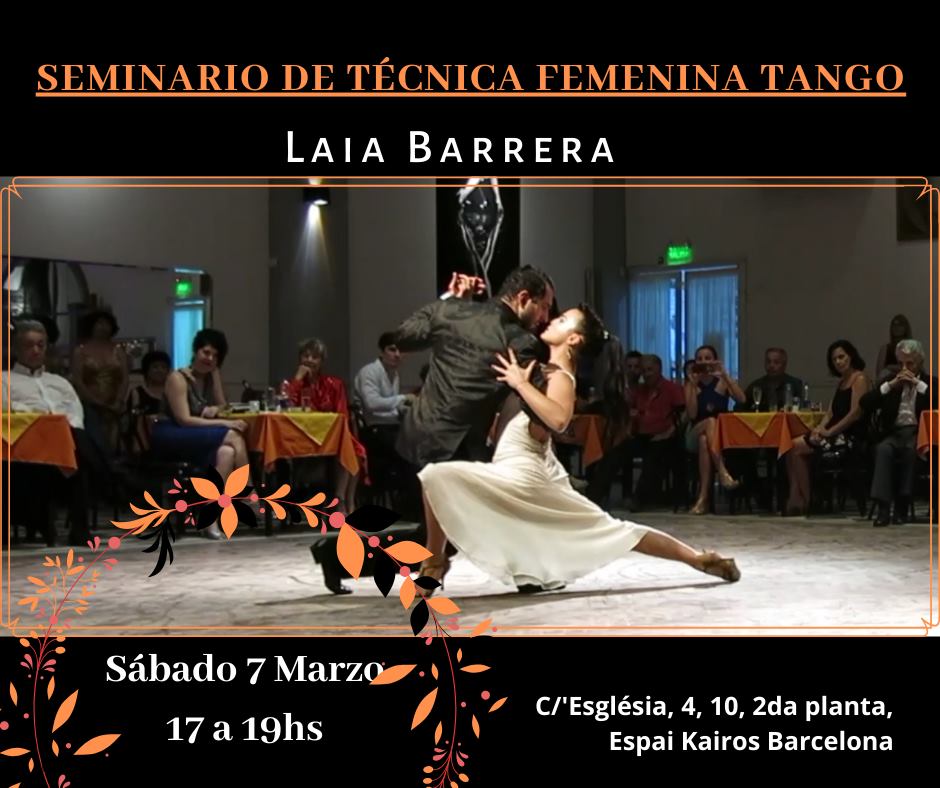 Seminario Técnica tango Laia Barrera