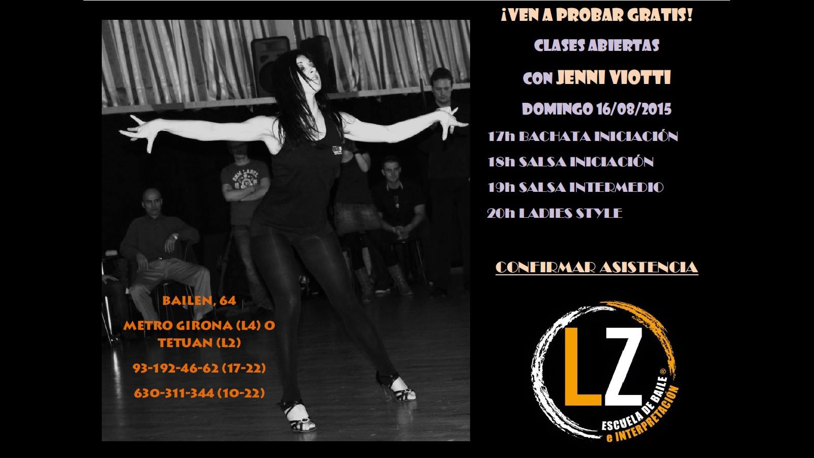CLASES ABIERTAS ! QUIERES PROBAR GRATIS? DOMINGO 16 08 2015