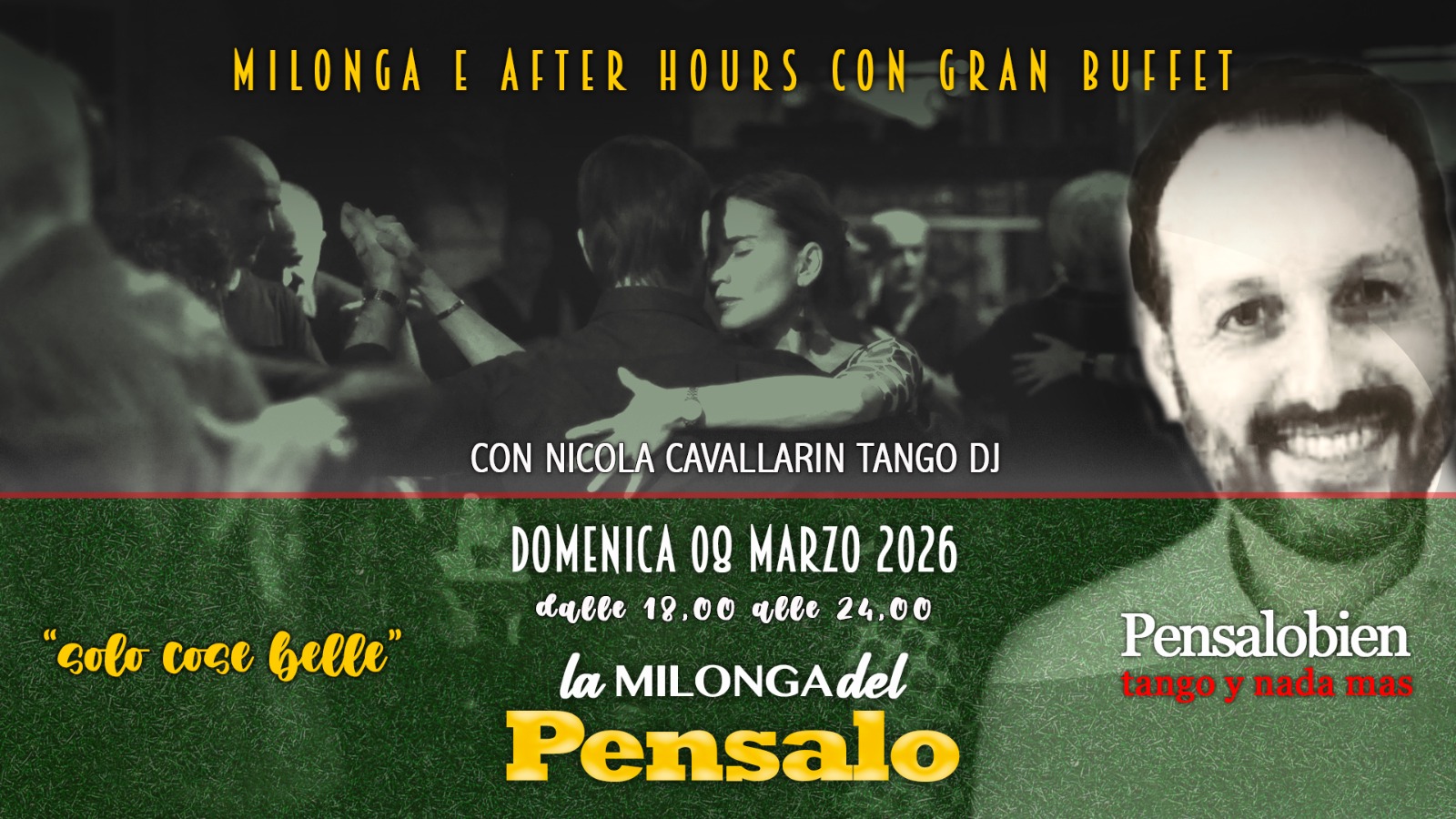 Domenica 08 marzo dalle 18:00! Pensalo con cena a buffet
