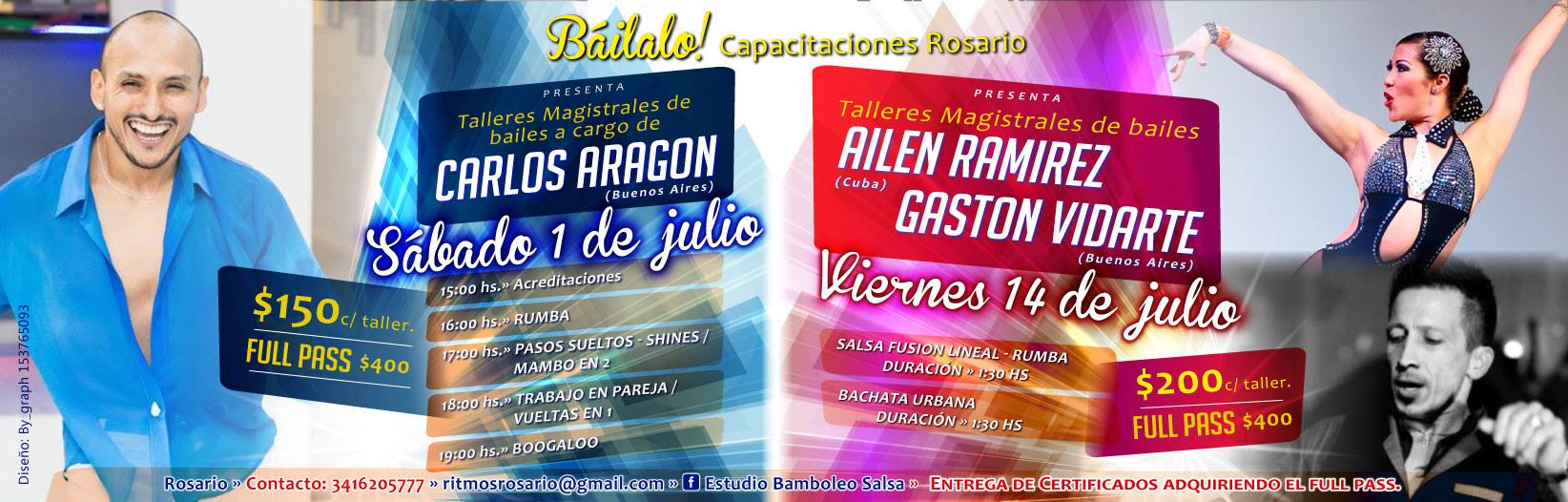 ★★ Talleres Magistrales de Bailes - JULIO en Rosario ★★★