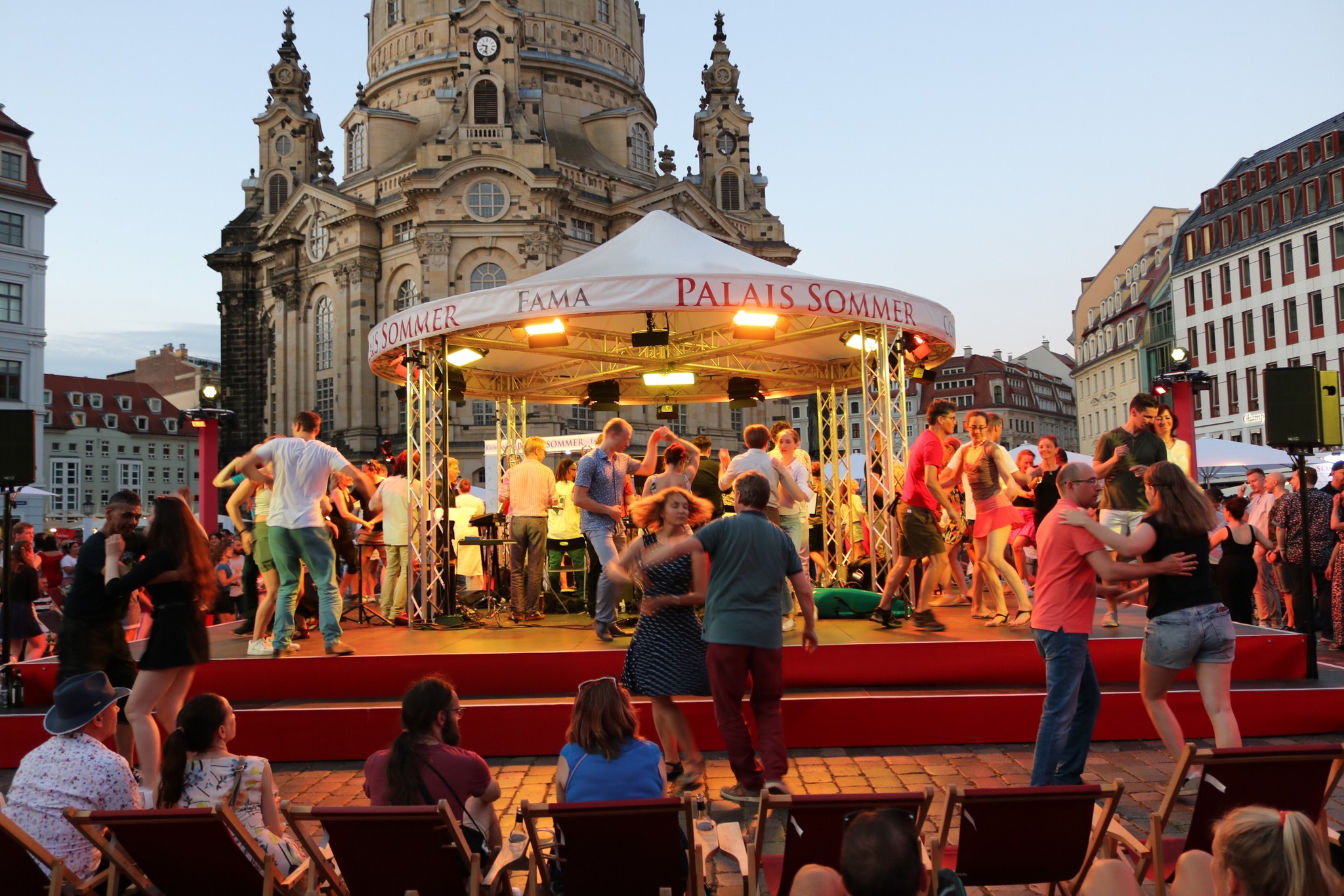 Salsa Sommernacht Orquesta Salsonora (DE LAM USA) Tanzschule Elementio (DE) DJ Rico