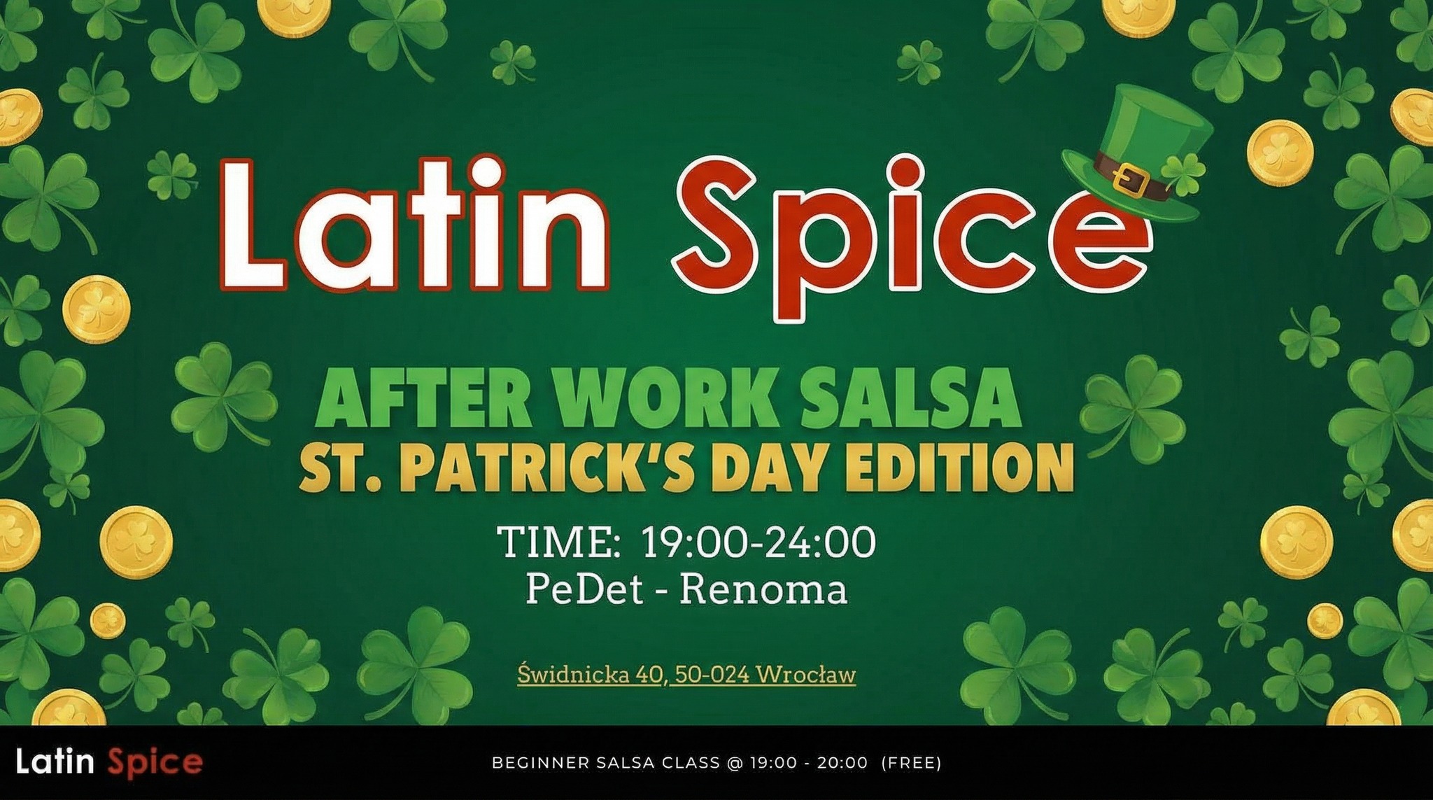 After Work Salsa @PeDeT - 🍀 St. Patrick's Day Edition -