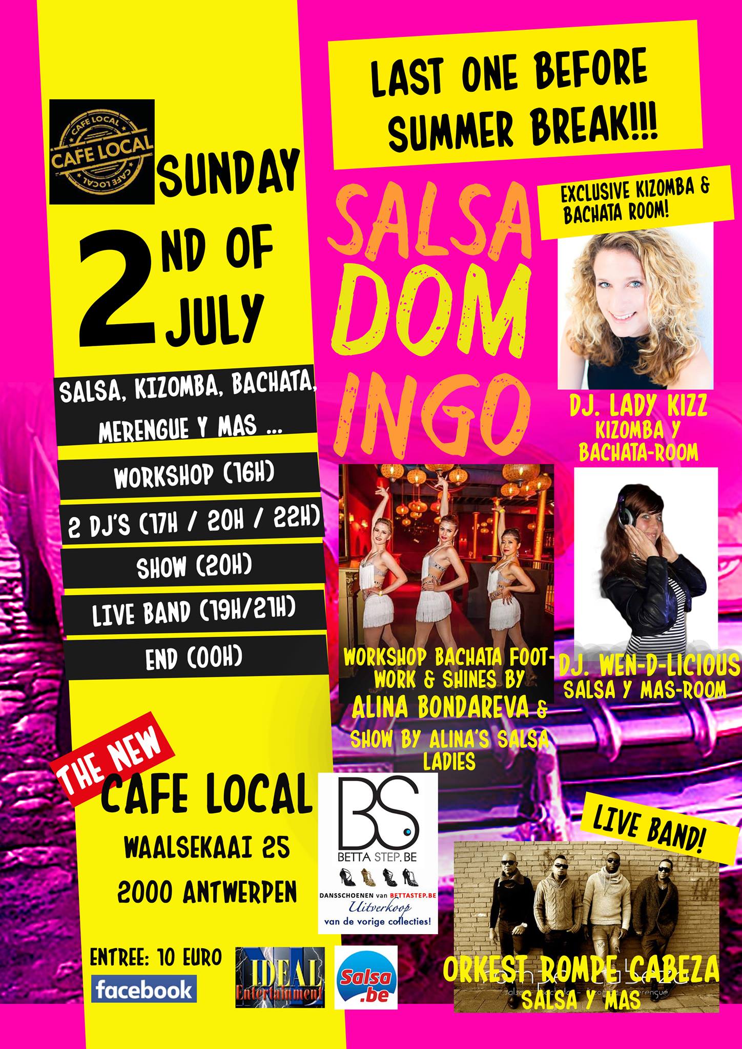Dj's Lady Kizz, Wen-D-Licious, Bachata Alina & RompeCabeza Live!