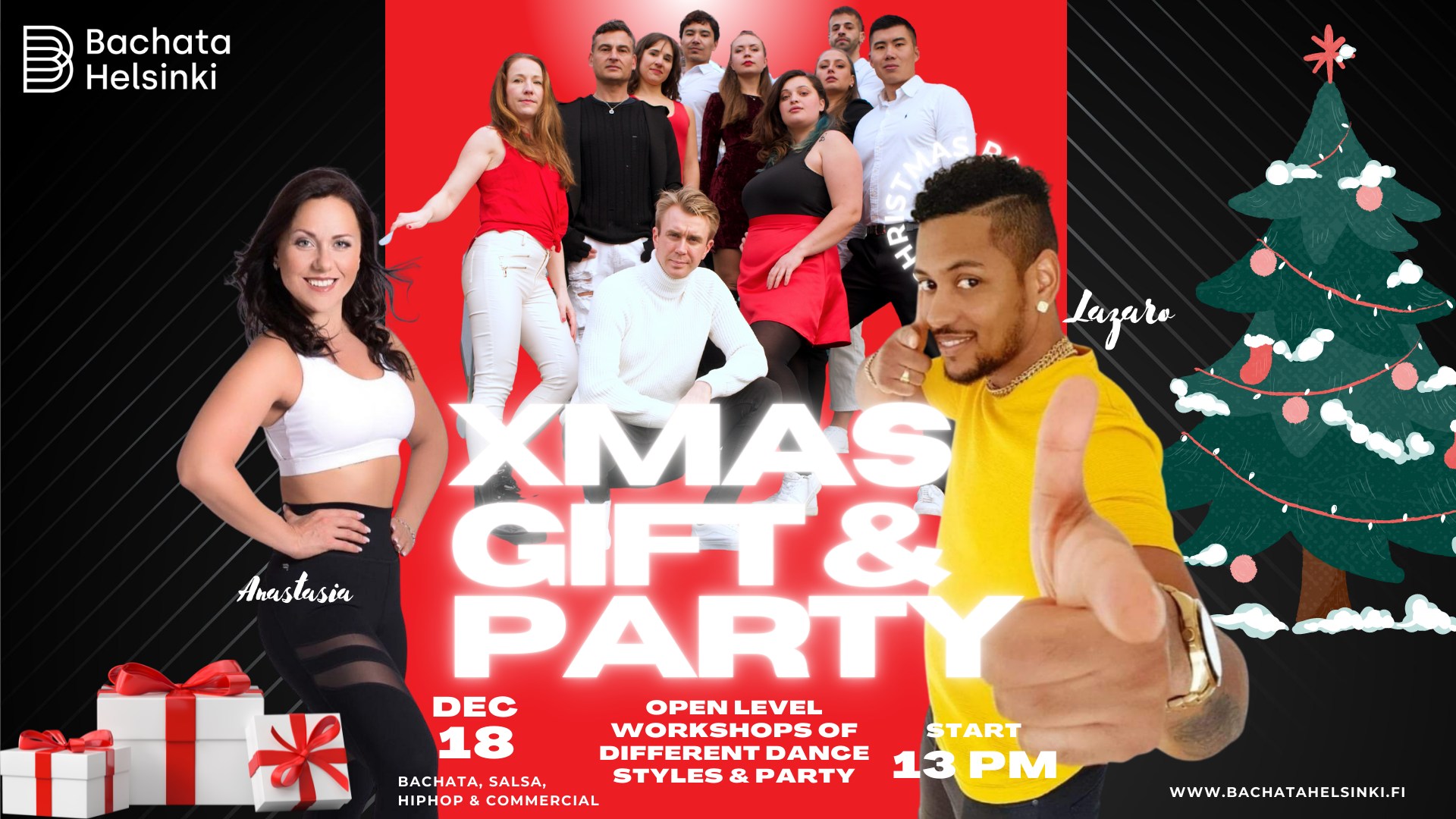 Bachata Helsinki Xmas Gift Workshops & Party