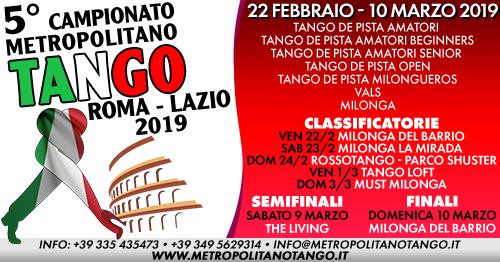 5° Campionato Metropolitano Tango di Roma (Lazio)