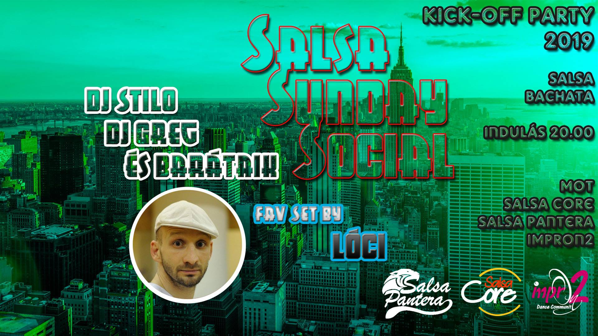 Sunday Social Együtt: Salsa+Bachata party, vendég - Lóci