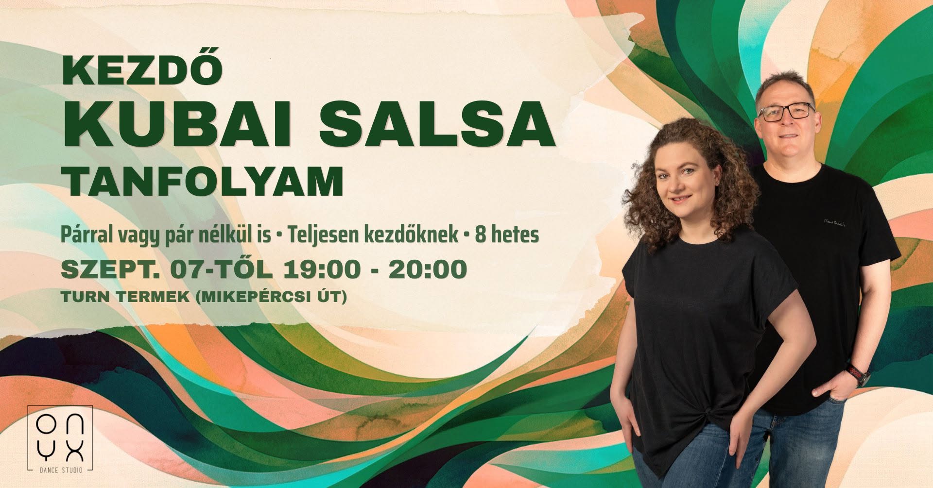 Teljesen kezdő kubai salsa Hétfőnként