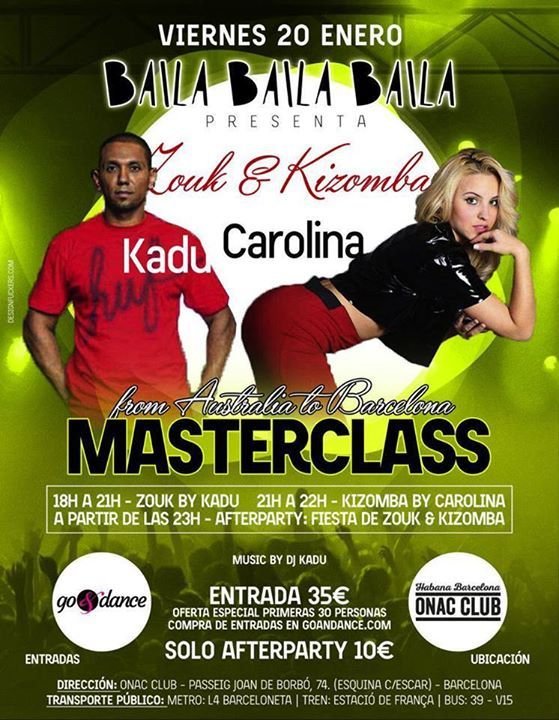 Special night Zuok and KizMasterclass by Kadu & Carolina