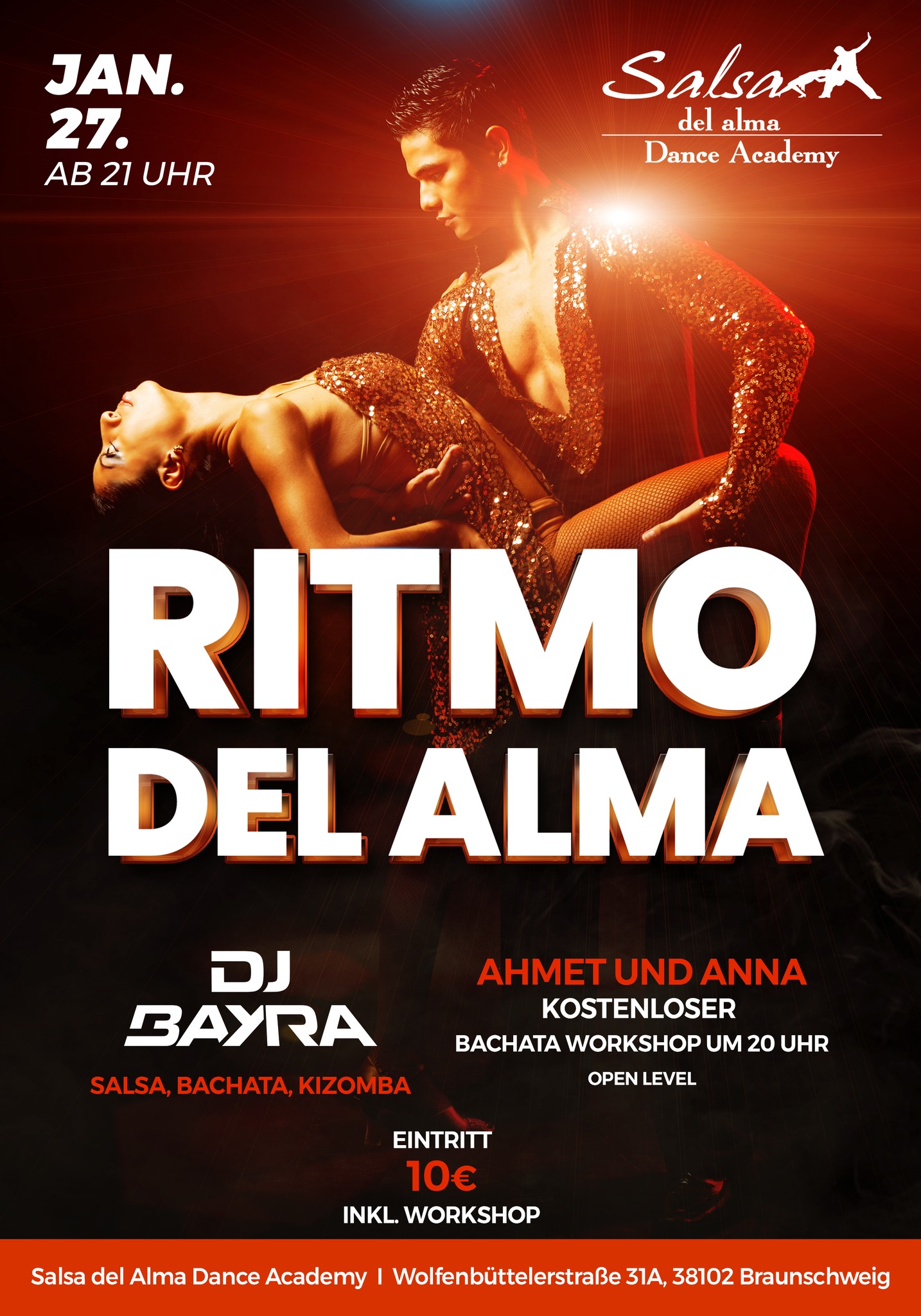 Ritmo del Alma in Braunschweig mit kostenlosem Bachata Workshop