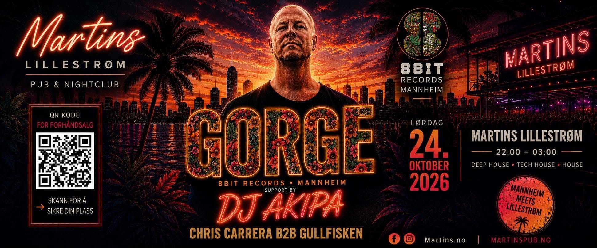 GORGE - One Night Only Nattklubben på Martins