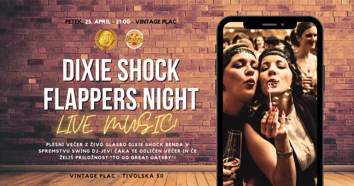 DIXIE SHOCK BAND FLAPPERS NIGHT in uvod v počitnice