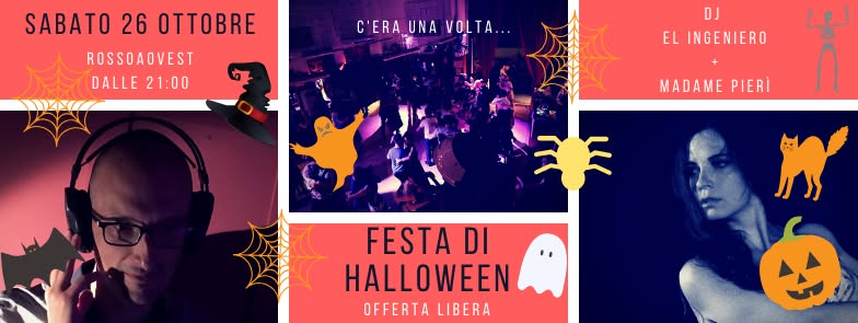 Festa di Halloween RossoAOvest como una vez musica 360°