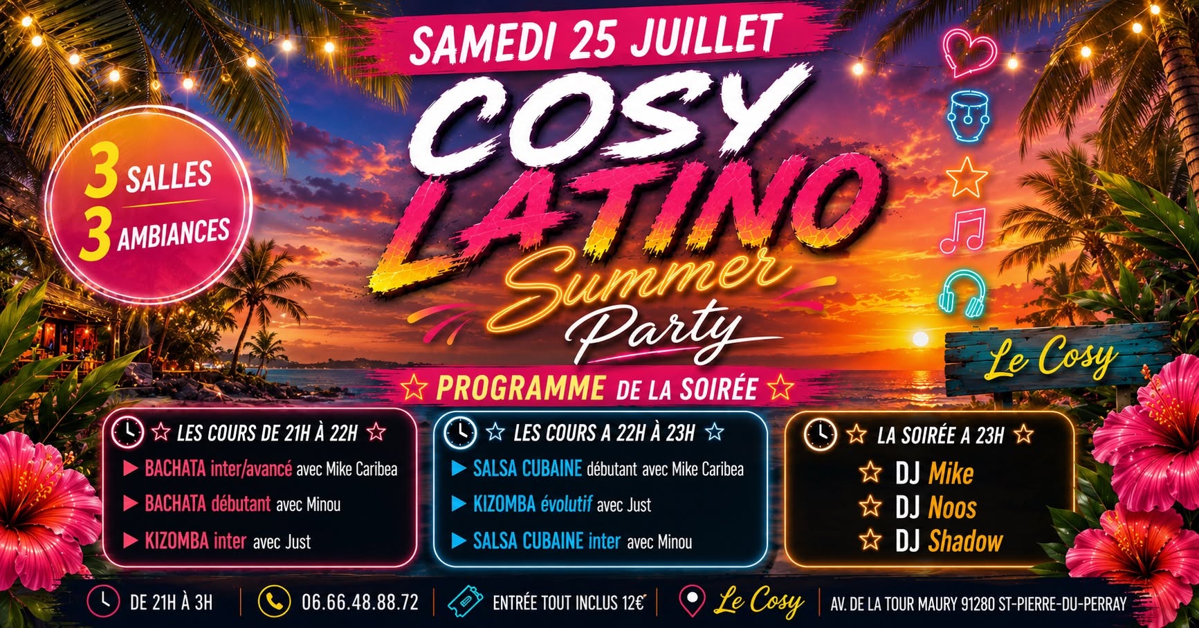 Cosy Latino Party - 25 juillet 2026