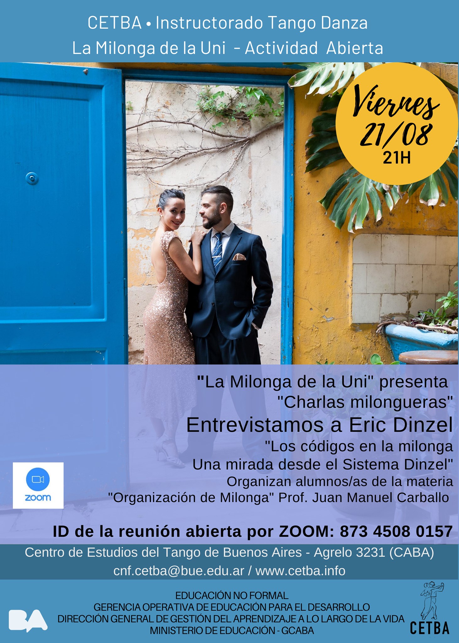La milonga de la Uni "Charlas milongueras"