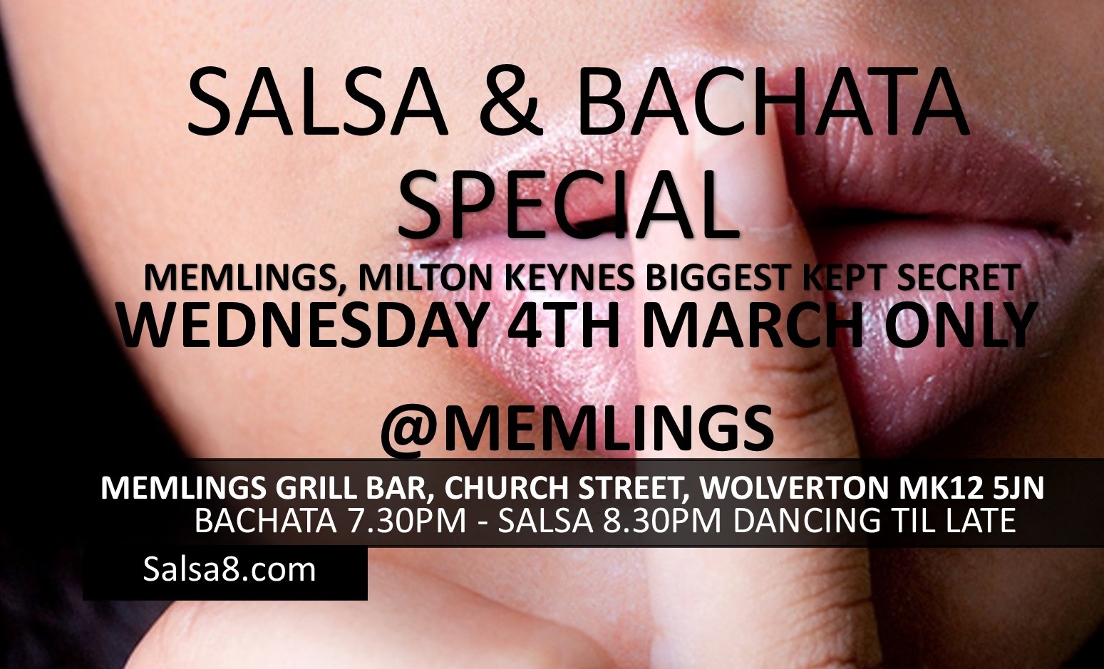 Salsa & Bachata Special Wed 4th March only