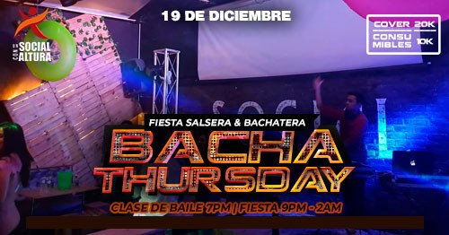 BachaThursday Bogotá - Clase + Fiesta