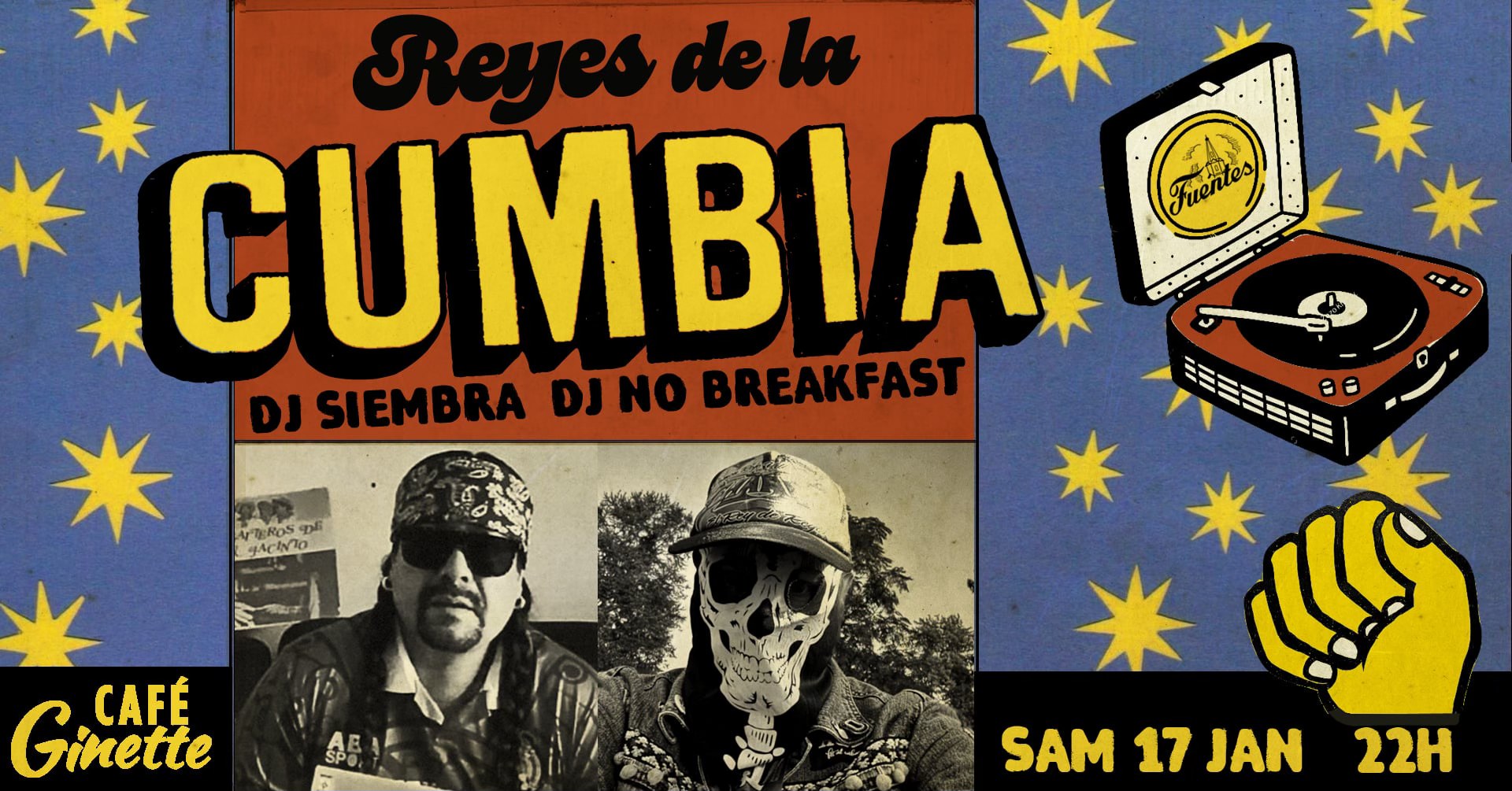 DJ No Breakfast & DJ Siembra : πΉππππ π«π π³π πͺπππππ @ CafΓ© Ginette
