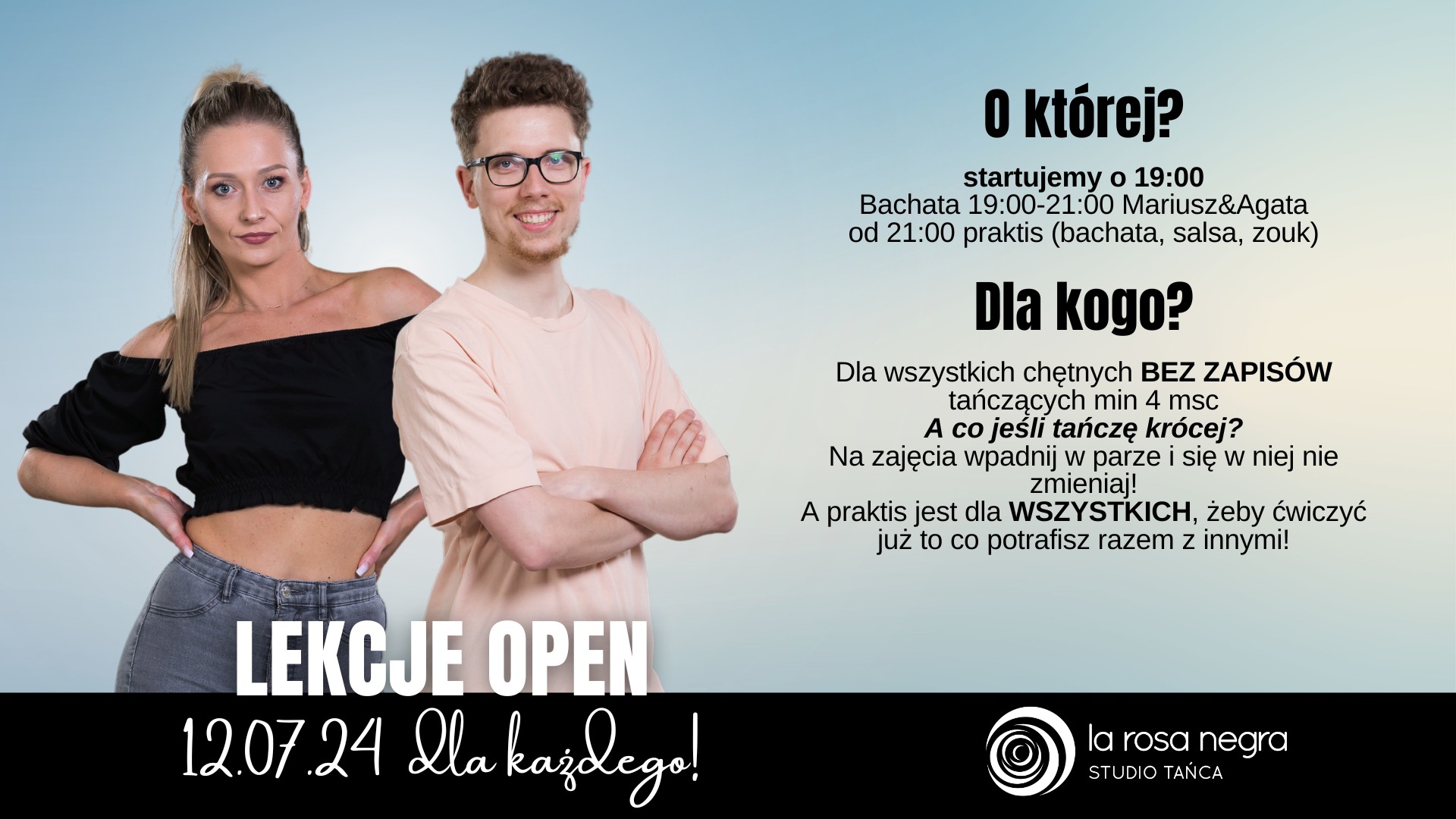 Lekcje open z BACHATY w La Rosa Negra!