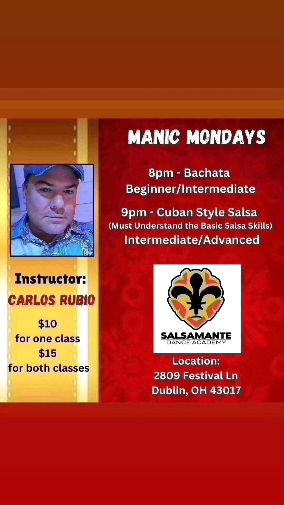 Manic Mondays with Salsamante Dance Academy