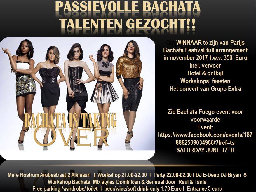 Bachata Fuego Rokjesdag Edition Saturday June 17th