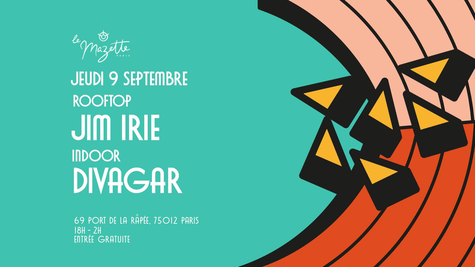 Le Mazette Open Air w JIM IRIE, DIVAGAR