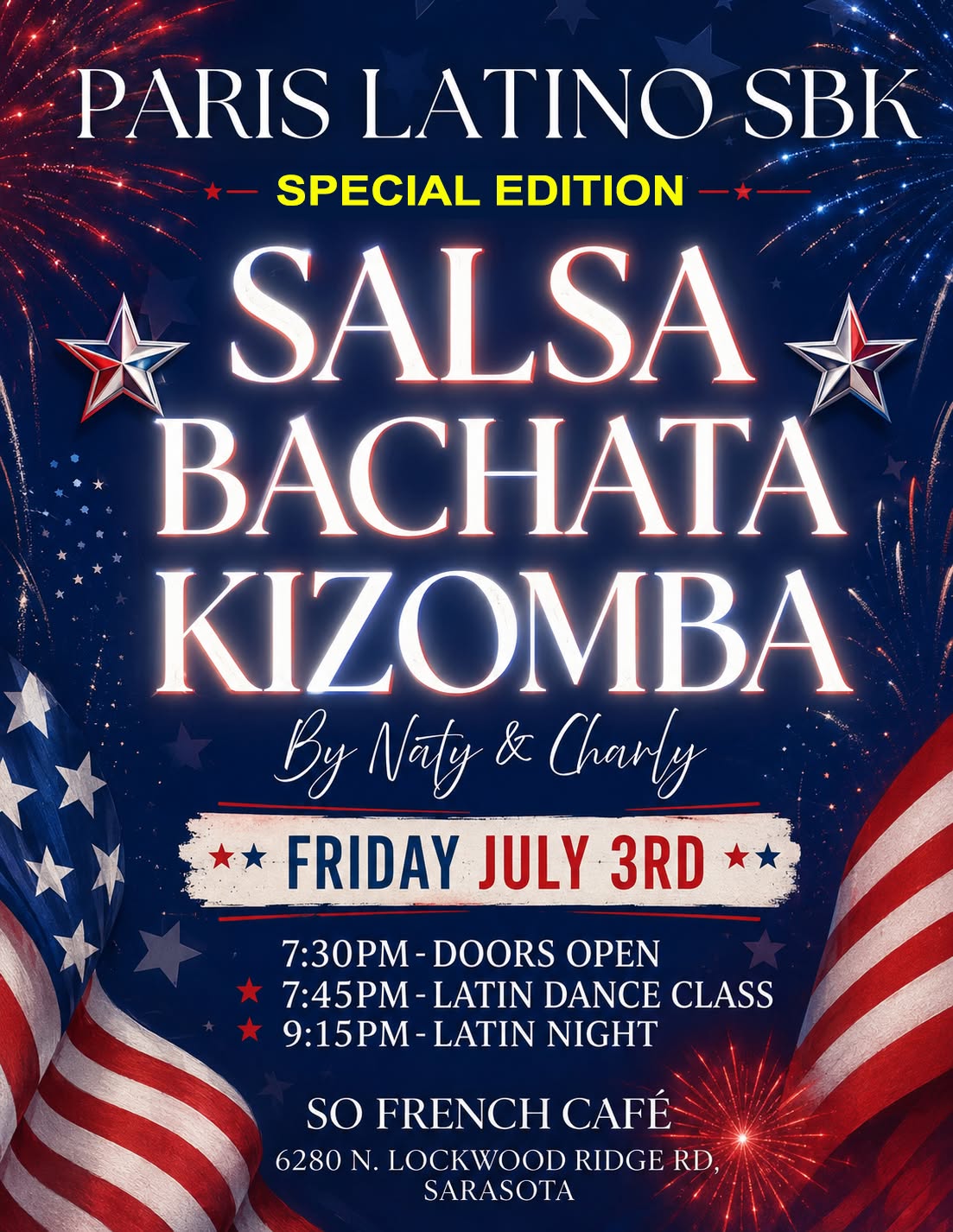 💃🕺LATIN NIGHT + SALSA Class!