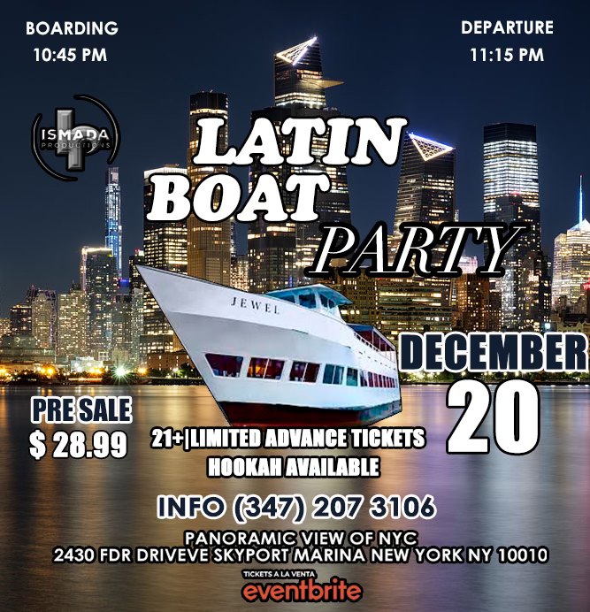 Latin Boat Party en NYC