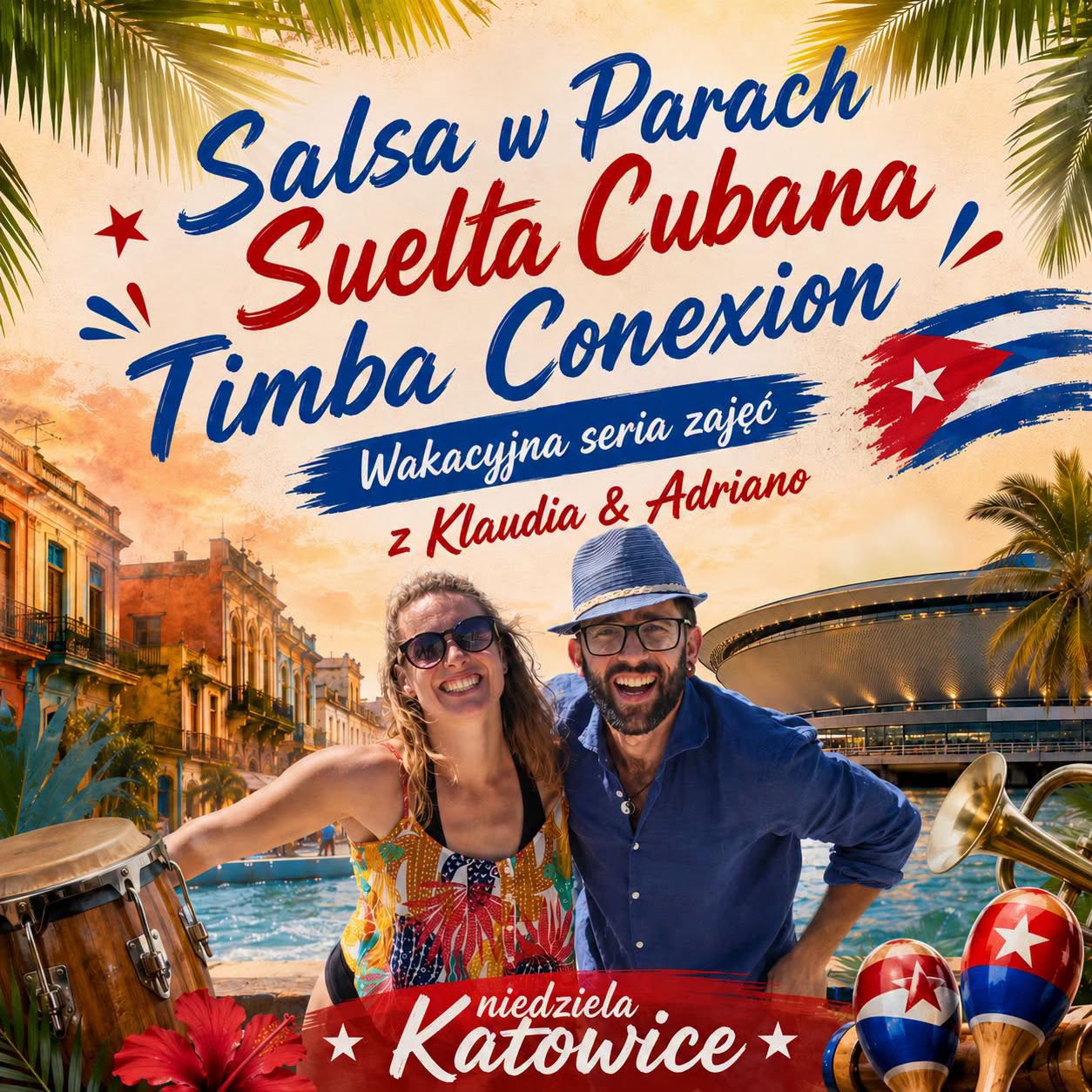 Salsa dla tańczących Suelta Timba - wakacyjny, niedzielny cykl z Klaudią i Adriano