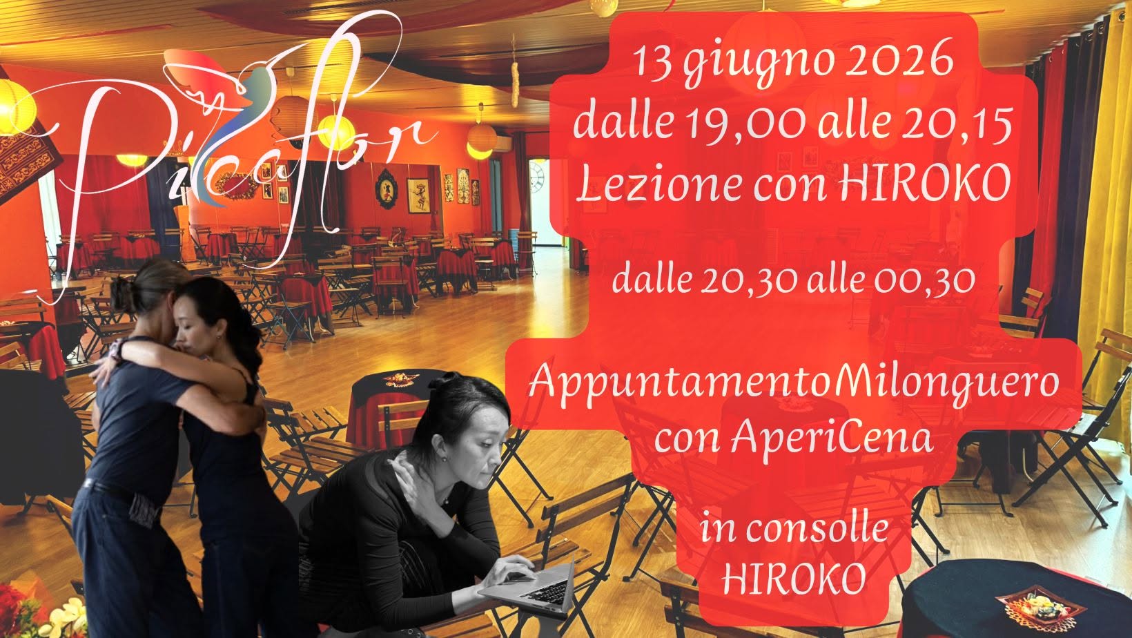 Hiroko al Picaflor - Lezione + Milonga con AperiCena