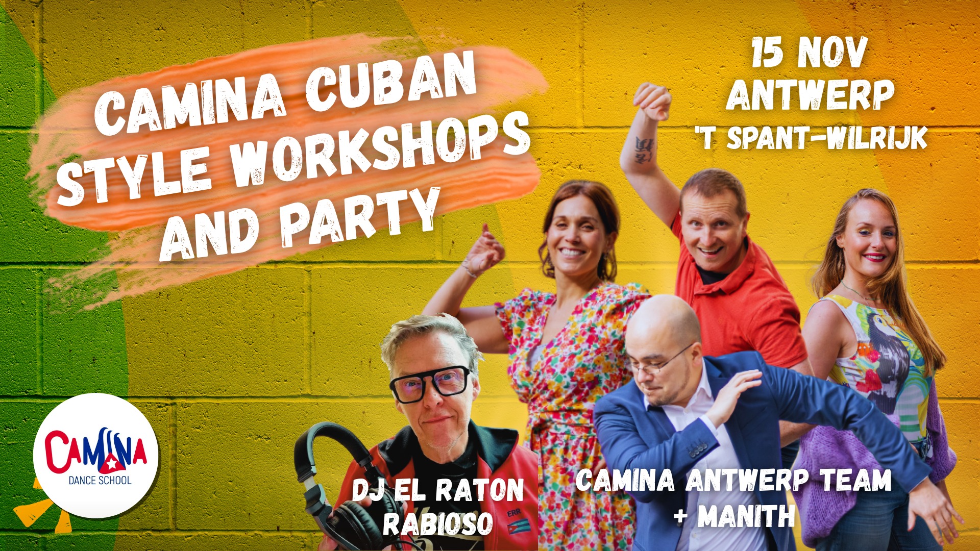 Cuban Style Salsa Workshop en party met Camina in Antwerpen!
