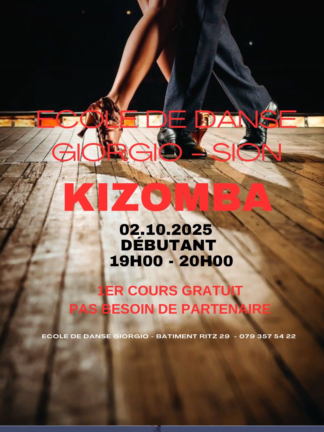 Nouveaux cours KIZOMBA débutants