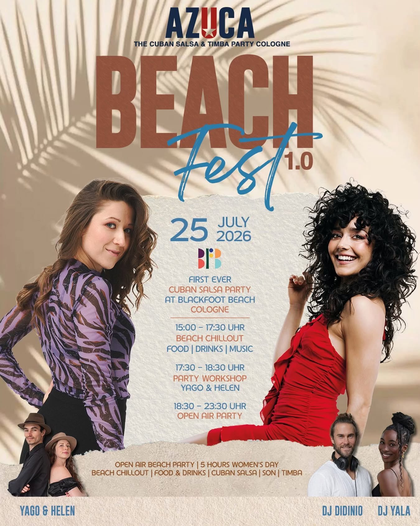 AZUCA SUMMER FEST 1.0 The Cuban Salsa & Timba Party Blackfoot Beach