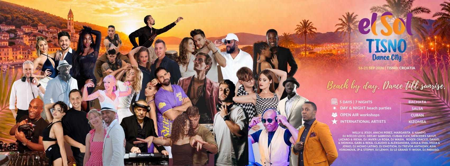elSol Tisno Dance City 2026 OFFICIAL 16-21 September Croatia