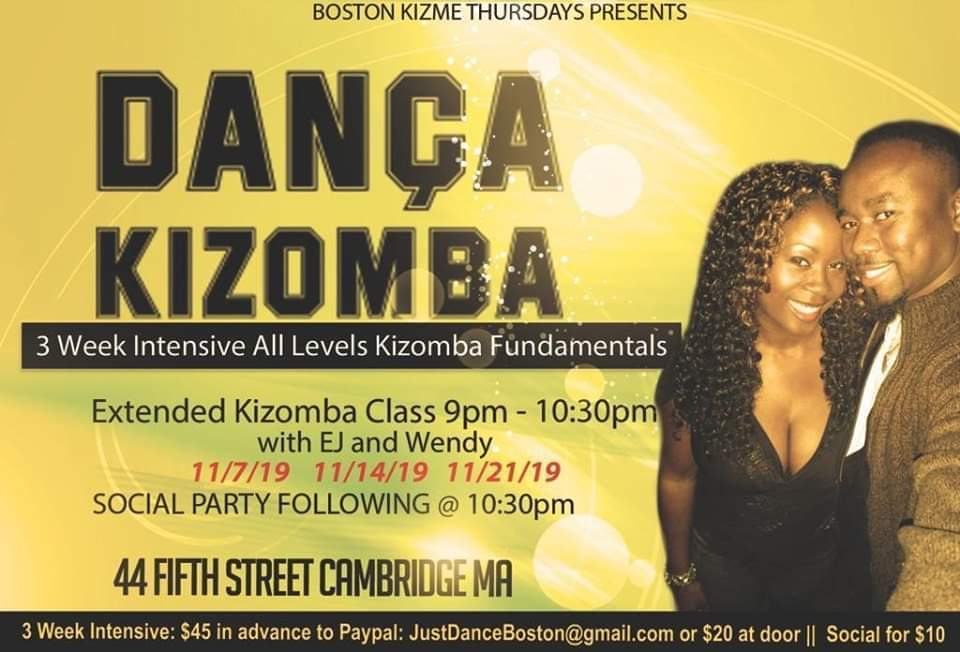3 WEEK INTENSIVE KIZOMBA (ALL Levels Welcome)
