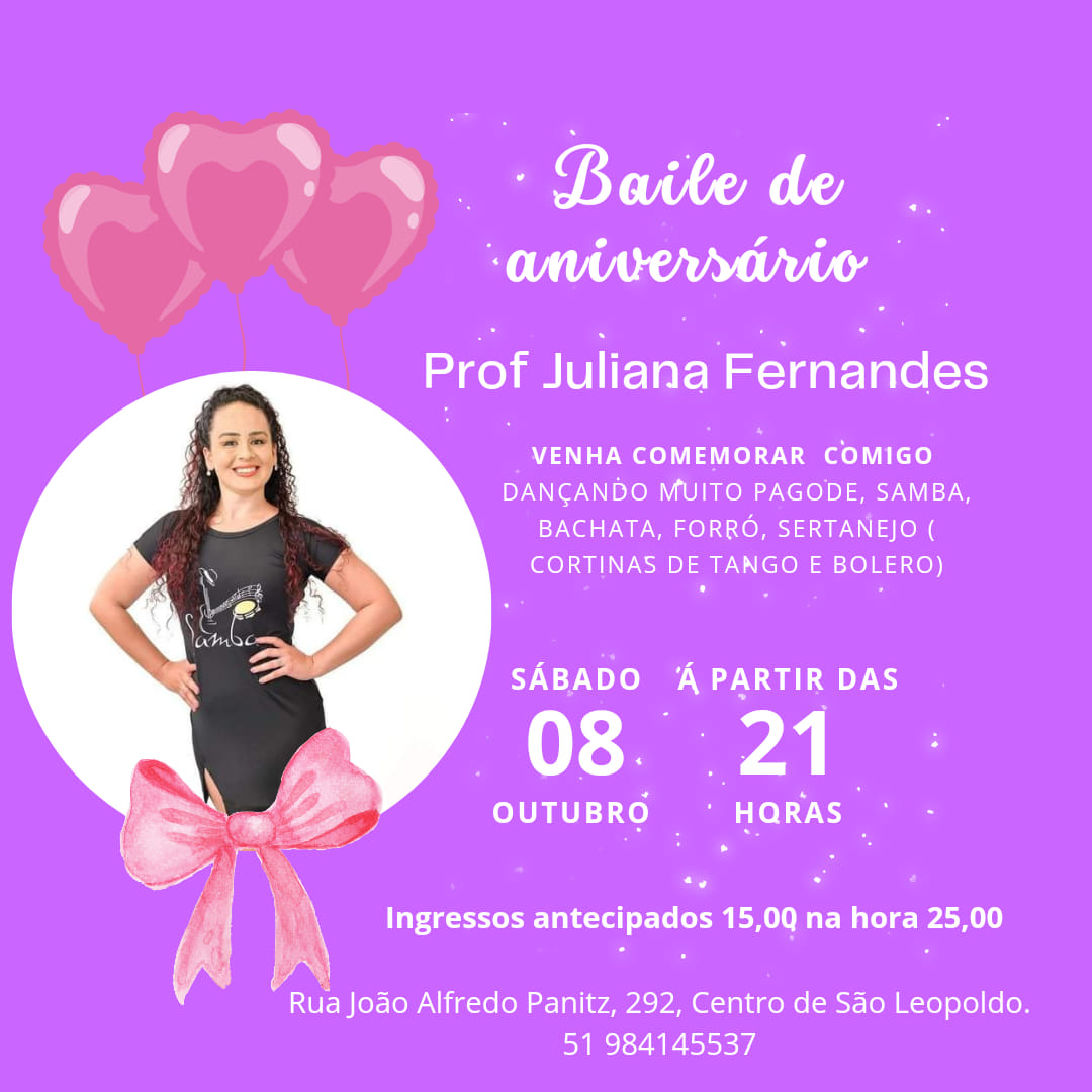 ANIVERSÁRIO Prof Juliana Fernandes