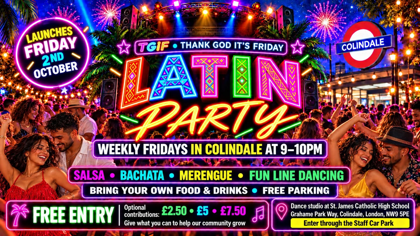 FREE TGIF Latin Party every Friday