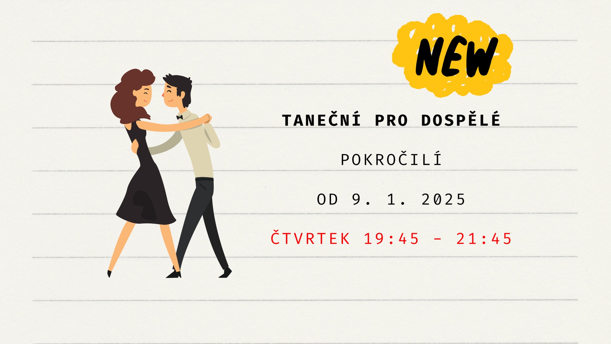 Taneční pro dospělé v Koloseu - Pokročilí