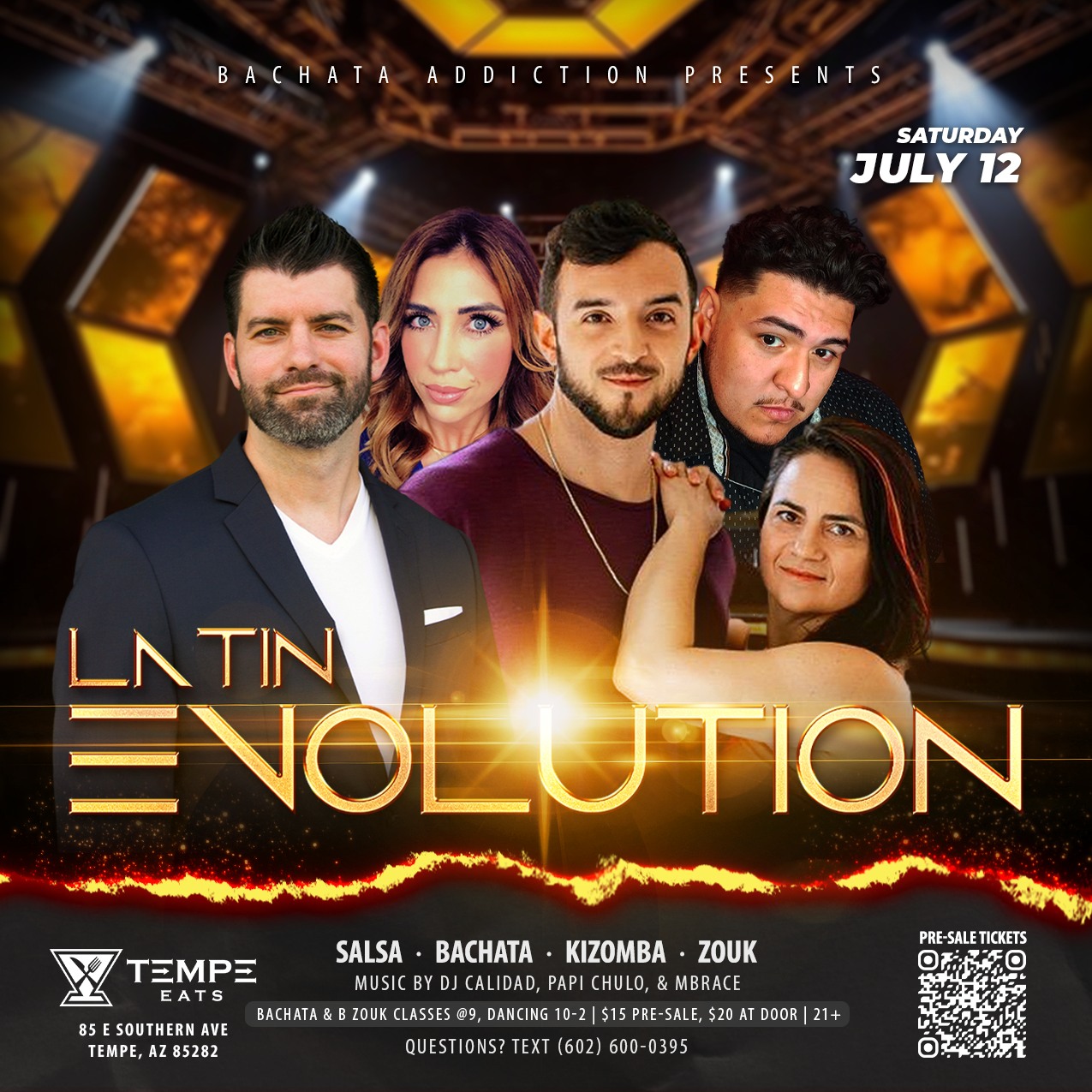 Latin Evolution at Tempe Eats July Edition Salsa, Bachata, Kizomba & Brazilian Zouk!