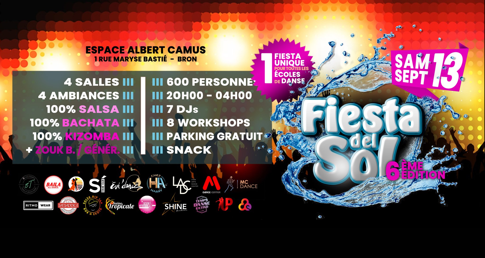 FIESTA del SOL #6 ☀️12 DJs ☀️ SBK + Généraliste