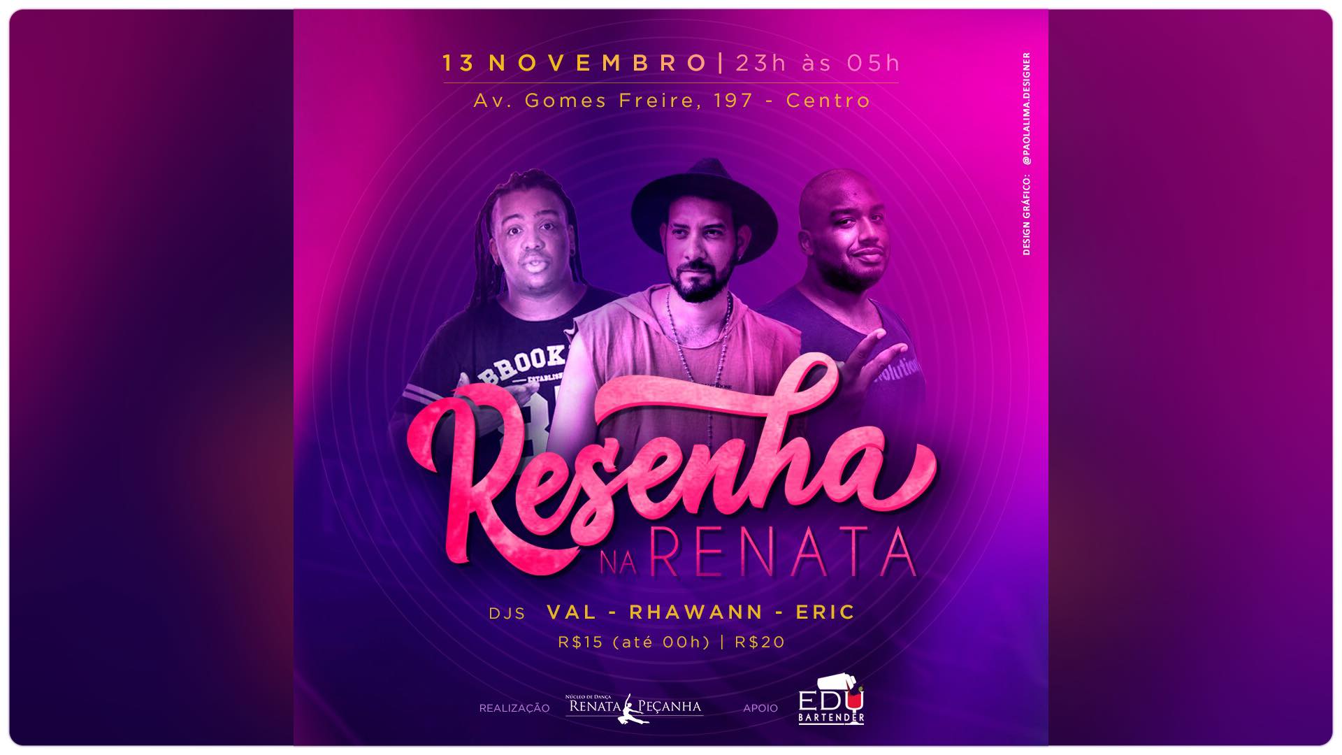 RESENHA NA RENATA - 13 NOV #SEXTOU